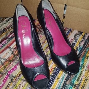 Cole Haan peeptoe platform pumps